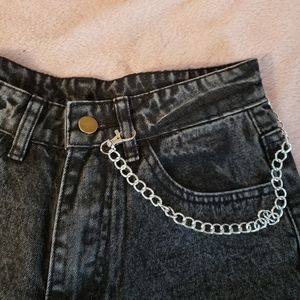 Distressed Black Jeans